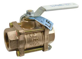 1/2" Apollo 82LF-103-01 - Lead Free, 3-Piece, Full Port, NPT, Bronze Ball Valve