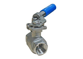 1-1/4" Bonomi 2200 SRL - Two Way, Stainless Steel, Ball Valve with Deadman Handle