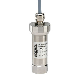 NOSHOK PT41 Series High Pressure Fixed Range Pressure Transmitter PT41-100000psig-1-1-6-25, 0 to 100000 psig, 4 mA to 20 mA, 2-Wire, ±0.5% Span, M12 x 1 4 Pin