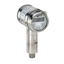 NOSHOK PTI30 Series High Accuracy Intelligent Industrial Pressure Transmitter PTI30-435PSIG-1-43-8-25-TC, Min. 72.5 to Max. Span 435 psi, 1/2 National Pipe Thread (NPT) Male, M12 x 1 4 Pin, Transparent Cover