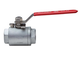 1/2" Bonomi 709001 - Ball Valve, High Pressure, 1-Piece, Stainless Steel, Full Port, FNPT Threaded, Manually Operated