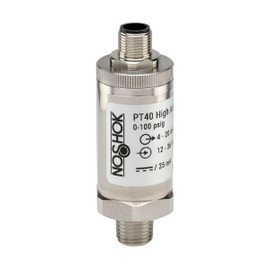 NOSHOK PT40 Series High Accuracy Fixed Range Pressure Transmitter PT40-10000PSIG-2-2-8-25, 0 to 10000psig, ±0.125% of span, 0 Vdc to 5 Vdc, 3-wire, 1/2 NPT male, M12 x 1 4 pin NOSHOK PT40 Series High Accuracy Fixed Range Pressure Transmitter PT40-10000PSIG-2-2-8-25, 0 to 10000psig, ±0.125% of span, 0 Vdc to 5 Vdc, 3-wire, 1/2 NPT male, M12 x 1 4 pin
