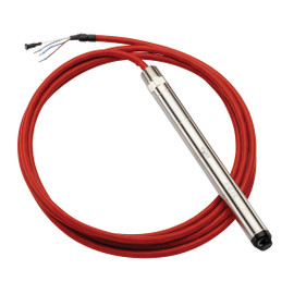 NOSHOK 611 Series Small Diameter Submersible Level Transmitters, 611-15-1-1-N-70-CBC-JB, 0 to 15 psig, ±1% of Span Accuracy, 4 to 20 mA Output with Cable Clamp, Nose Cone, 70 ft Polyurethane (PUR) Cable & Cable Junction Box (NEMA 4X)