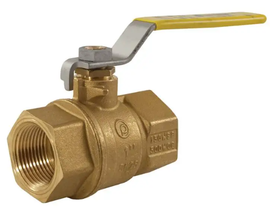 3/4" Jomar Valve T-100NE, 2 Piece, Full Port, Brass, NPT Threaded, 600 WOG Ball Valve