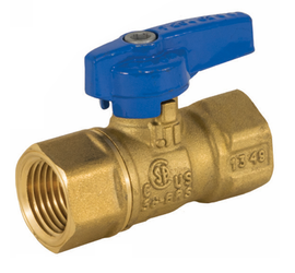3/8" FIP Jomar Valve T-204 Teardrop, 2 Piece, Gas Ball Valve, Teardrop Handle, 600 WOG