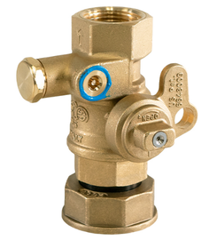 1" x 30lt Jomar Valve 125-LWBP-S, 2 Piece, Utility Gas Ball Valve, NPT Threaded, Full Port, Service Bypass, Meter Nut, Swivel Connection, 125 PSIG 1" x 30lt Jomar Valve 125-LWBP-S, 2 Piece, Utility Gas Ball Valve, NPT Threaded, Full Port, Service Bypass, Meter Nut, Swivel Connection, 125 PSIG
