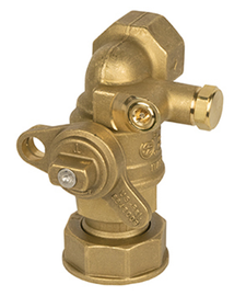 1" x 30lt Jomar Valve 125-LWBP-SA, 2 Piece, Utility Gas Ball Valve, NPT Threaded, Full Port, Brass Body, Service Bypass, Angle Body, Meter Nut, Swivel Connection, 125 PSIG 1" x 30lt Jomar Valve 125-LWBP-SA, 2 Piece, Utility Gas Ball Valve, NPT Threaded, Full Port, Brass Body, Service Bypass, Angle Body, Meter Nut, Swivel Connection, 125 PSIG