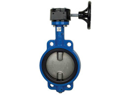 4" Bonomi GN500S - Butterfly Valve, Wafer Style, Cast Iron, Gear Operated