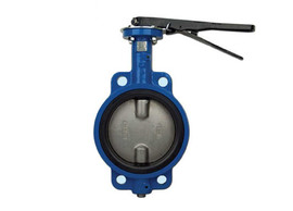 4" Bonomi N500S - Butterfly Valve, Wafer Style, Cast Iron, Manually Operated