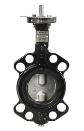 12" Jomar Valve BFV-Wafer BUNA-N, Wafer Style, Epoxy-Coated Ductile Iron Body, Stainless Steel Disc, BUNA Seat, Gear Operator Butterfly Valve