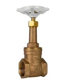 1-1/4" Jomar Valve T-351G, Gate Valve, Rising Stem, Lead-Free Bronze, NPT Threaded, 300 WOG
