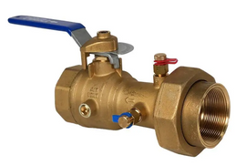 1/2" Jomar Valve Terminator B, Manual Balancing Valve, Quarter Turn, Fixed Orifice, Brass, NPT Threaded, 600 WOG