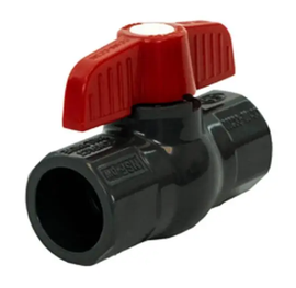 1-1/2"  Jomar Valve S-701, PVC Body, Schedule 80, Solvent Connection, 150 WOG Ball Valve