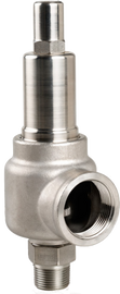 2" MNPT x 2-1/2" FNPT Aquatrol Series 743-HJ ASME UV Section XIII/VIII Safety Valve With H Orifice - Stainless Body, Bonnet & Internals - Metal Seat - Closed Cap For Air/Gas/Liquid Service Set 25 to 300 psi