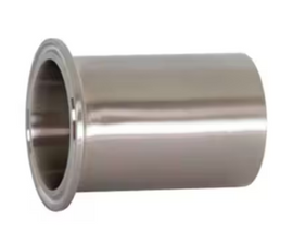 6" Sanitary Solutions SS14WLMP-6-304, Light Wall Tank Ferrule, 304 Stainless Steel