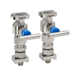 NOSHOK SV Series Stabilized Connectors With Integral Block Valve, SVS1, Stainless Steel Stabilized Connector Valve Pair