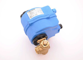 3/4" Bonomi 8E066 - 3 Way, Brass, Ball Valve, L-Port, & Electric Actuator