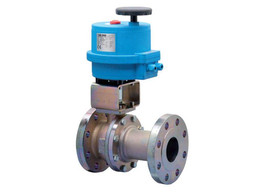 4" Bonomi 8E761031-00 - Ball Valve, Fire Safe, 2 Piece, 2 way, Carbon Steel, Flanged, Full Port, with Electric Actuator