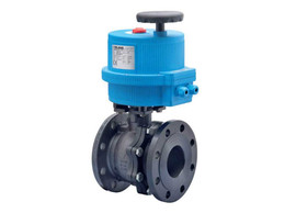 Bonomi 8E766001-00 Series - Ball Valve, Fire Safe, 2 Piece, 2 way, Carbon Steel, Flanged, Full Port, Direct Mount with Electric Actuator