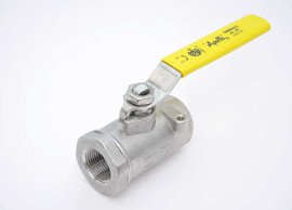 1/4" Apollo 76-101-01A - Stainless Steel, Standard Port, NPT, Ball Valve, with Mounting Pad