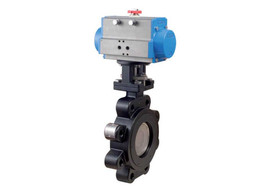 5" Bonomi SR8101 - Butterfly Valve, High Performance, Lug Style, Carbon Steel, with Spring Return Pneumatic Actuator