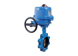 5" Bonomi ME541N-00 - Butterfly Valve, Lug Style, BUNA-N Seat, Ductile Iron Body, with Metal Electric Actuator