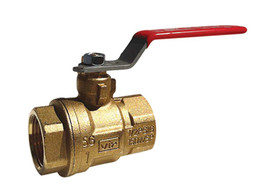 1/2" Red White Valve 5044AB - Lead Free, Brass, Ball Valve