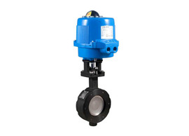 3" Bonomi ME8300-00 - Butterfly Valve, High Performance, Wafer Style, Carbon Steel, with Metal Electric Actuator