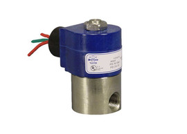 GC Valves S311GH02V2AD5 - 1/8" NPT, Stainless Steel, Normally Closed, 2-Way, Viton Seal, 1/8" Orifice, 120 VAC, NEMA 4/4X, Solenoid Valve
