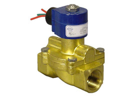 GC Valves S211GF04K4CG1 - 3/8" NPT, Brass, Normally Closed, 2-Way, Viton Seal, 1/2" Orifice, 240 VAC, NEMA 4/4X, Solenoid Valve