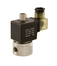 STC 3S020- 1/4" NPT Universal Solenoid Diverter/Selector Valve, Stainless Steel Body, 3-Way, Normally Closed (NC) or Normally Open (NO), Direct Acting
