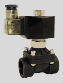 STC 2PO250- 1" NPT Solenoid Valve, Nylon Plastic Body, 2-Way, Normally Open, Direct Lift Diaphragm