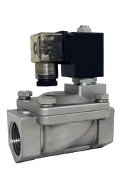 STC 2RS200- 3/4" NPT Solenoid Valve, 316 Stainless Steel Body, 2-Way, Normally Closed, Pilot-Operated Diaphragm