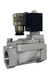 STC 2RSO130- 3/8" Stainless Steel, Solenoid Valve 2-Way, Normally Open, Pilot-Operated Diaphragm