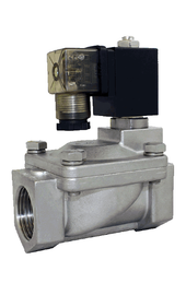 STC 2RSO250- 1" Stainless Steel, Solenoid Valve 2-Way, Normally Open, Pilot-Operated Diaphragm