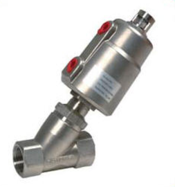 STC 2KD 3/8" Double Acting- Air Actuated Angle Seat Valves 2-Way, Normally Closed (NC) or Normally Open (NO)