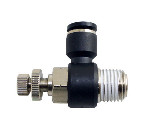 STC CV 4mm R1/4 K Flow Control Valve (Meter-Out Tube)- Push-In Air Fittings, R1/4,0-180 psi