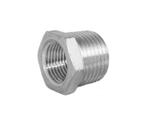 STC HBS MN1/2 FN3/8 Hex Bushing- Stainless Steel (Gripper Style) Fittings