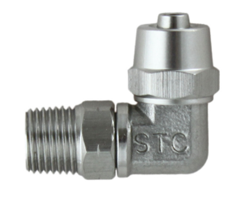 STC MEA Series Male Elbow Swivel Connector- Barb Compression Fittings