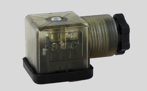 STC 200C-DIN-110D-S Solenoid Coil for STC 3V200-400, 4V200-400 Series Solenoid Valves For 200C DIN Coil - DIN Connector for 200C DIN Coil (110-120VAC) with LED Indicator & MOV Suppression