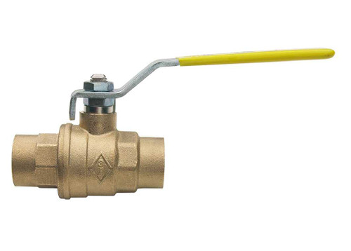 Bonomi 1715 Series - Brass, Full-Port, Solder Ends, Ball Valve