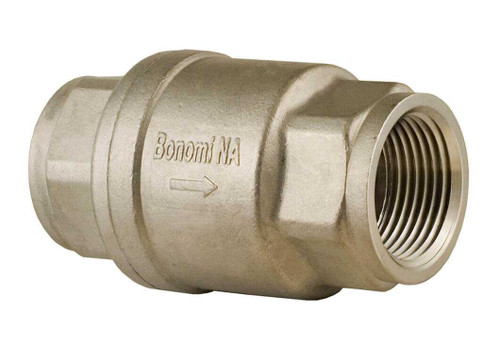 3/8" Bonomi S800 - Stainless Steel, NPT, Inline Check Valve