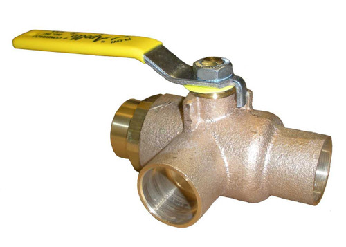 Apollo 70-900 Series - 3 Way, Bronze, Soldered End, Ball Valve