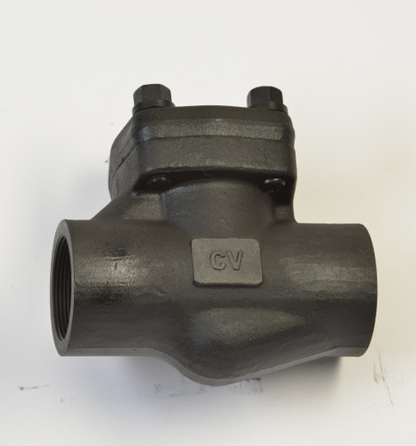 Chicago Valve Series P484 - Class 800, 1-1/2" Forged Steel Piston Check Valve, Socket weld Ends