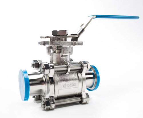 Sanitary Solutions SSEBVC-CT, High Temperature Two Way Encapsulated Seat Ball Valve