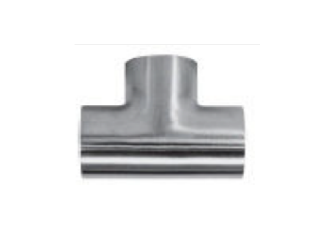 4" Sanitary Solutions SS7WWW7-4-304, Short Buttweld Tee, Polish ID/OD, 304 Stainless Steel