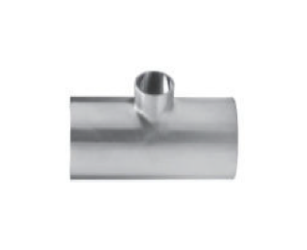 3" x 1.5" Sanitary Solutions SS7RWWW7- 3 x 1.5-304, Buttweld Reducing Tee, Polish ID/OD, 304 Stainless Steel