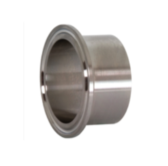 4" Sanitary Solutions SS14WMX-4-316L, Schedule 10 Pipe Short Weld Ferrule, 316L Stainless Steel