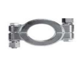 6" Sanitary Solutions SS13ILBV-6-304, Schedule 5 I-Line Bolted Clamp, 304 Stainless Steel