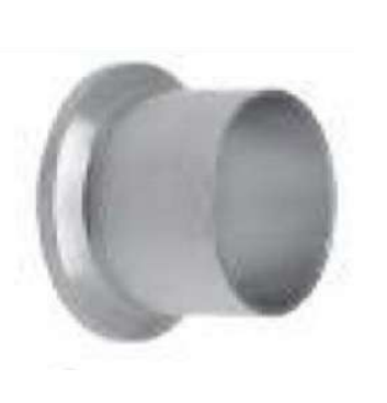 2-1/2" Sanitary Solutions SSL14AM7-2.5-316L, Long Buttweld Ferrule, 316 Stainless Steel